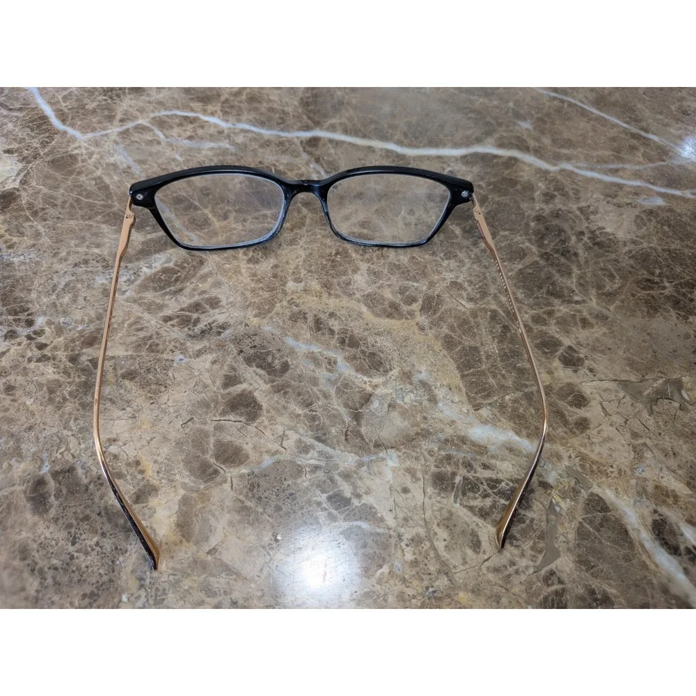 Ted Baker London B747 BLK Eyeglasses Frames Black Rose Gold 52-17-135